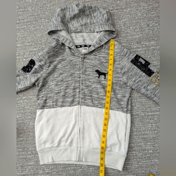 PINK Victoria's Secret's Women's (Size Small) Bling Zip-Up Hoodie - Picture 10 of 13